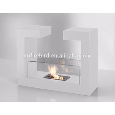 Bio ethanol fireplace freestanding VOG14 with stainless steel burner