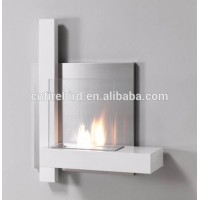 Wall mounted bio ethanol fireplace VOG81S with stainless steel burner