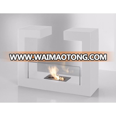 Bio ethanol fireplace freestanding VOG14 with stainless steel burner